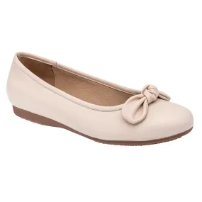 Flats clásicas Exterior Piel Color Beige  Para Mujer De Flexi